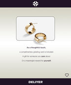 DELIYER Small Wide Huggie Hoop Earrings for Women Chunky Thick Gold Hoop Earrings Hypoallergenic Hoop Earrings Non Tarnish (Gold)