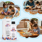 YAKAMOZ Clear Jigsaw Puzzle Glue with Precision Applicator – Non-Toxic, Quick Dry & Water-Soluble for Puzzles up to 10000 Pieces (400ML)
