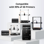 ANYCUBIC PETG Filament Refill, 3D Printer Filament, for Reusable Spools, Dimensional Accuracy +/- 0.02mm, Fit with Most Reusable Spools, 1KG, Black