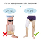 Catheter Leg Bag Holder 2 Count Fabric Catheter Sleeves Urine Leg Bag Holder - Urinary Drainage Bag Stay in Place Urine Bags for Legs Foley Catheter Bag Holder Strap for Men or Women Wheelchairs (L)
