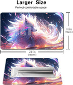 Board Game 14x24in MTG Playmat Compatible for OCG CCG RPG TCG Playmats (Nine Tailed Fox 1)