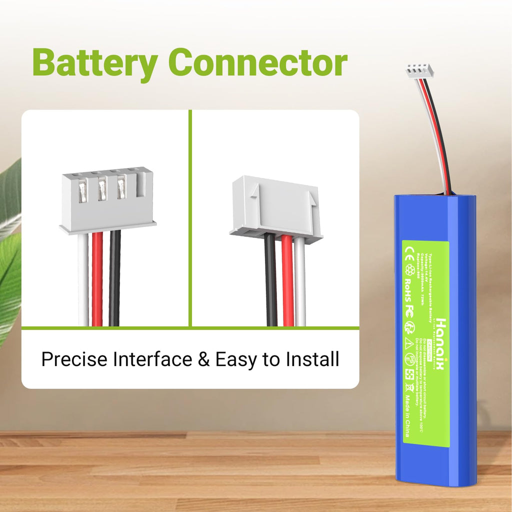 Hanaix 5000mAh Battery Replacement for Ecovacs Deebot N8, N8+, N8 Pro, N8 Pro+, Deebot N5, Deebot Ozmo 920, 930, 901, 905, 937, DG36, DG3G, DG70, DX55, T5 Neo Robot Vacuum Cleaner