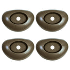 4-Pack Leg End Caps Footings 5 1/4" x 3 5/8"x1" for Frame Vertical Legs 2.5" x 1.75", Leg Caps Compatible with Coleman 18ft x 48in, 24ft x 52in, 22ft x 52in Round Above Ground Pool Foot Supports
