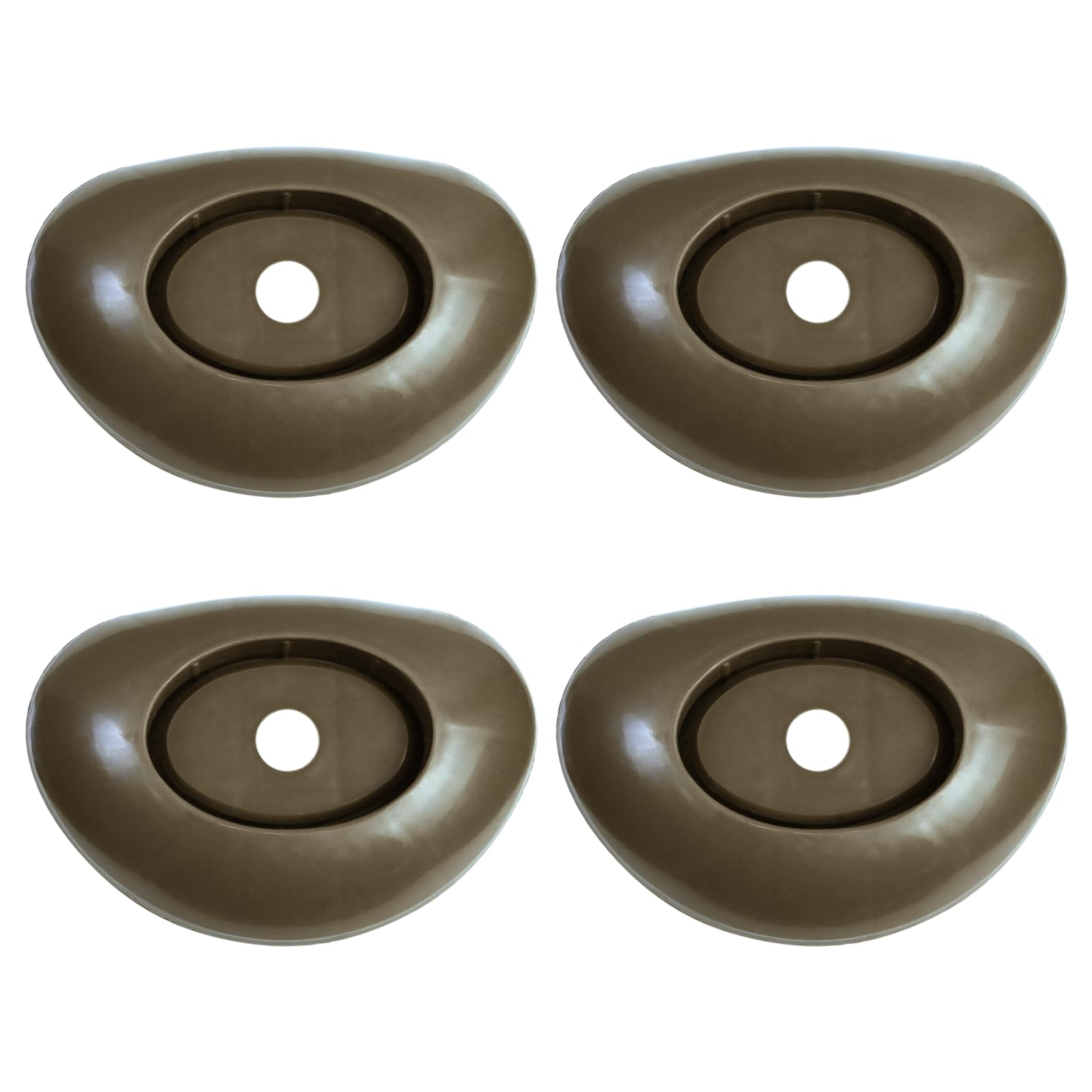 4-Pack Leg End Caps Footings 5 1/4" x 3 5/8"x1" for Frame Vertical Legs 2.5" x 1.75", Leg Caps Compatible with Coleman 18ft x 48in, 24ft x 52in, 22ft x 52in Round Above Ground Pool Foot Supports