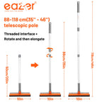 Eazer 46'' Professional Window Cleaner Tool, 2-in-1 Rotatable Squeegee for Window Cleaning Kit, Window Washing Equipment Kit with Threaded Extension Pole(20''-46'') for Shower/Windshield.