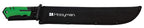 Hooyman Bush Machete with Heavy Duty Construction, Ergonomic No-Slip Handle and Belt Sheath for Gardening, Land Management, Bushcraft, Hunting and Outdoor , Black/Green