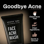 Acne System for Men and Boys, Face Wash, Moisturizer, Pimple Patches, Shield Men's Skin Care Set (4 Months)