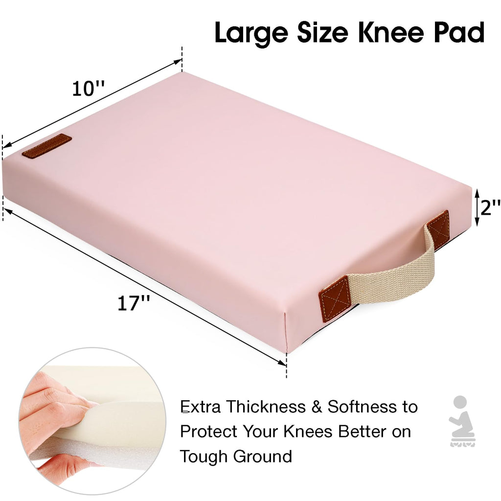 HappyPicnic Waterproof Garden Kneeling Pad, 2in Thick, Pink, 1 Pack