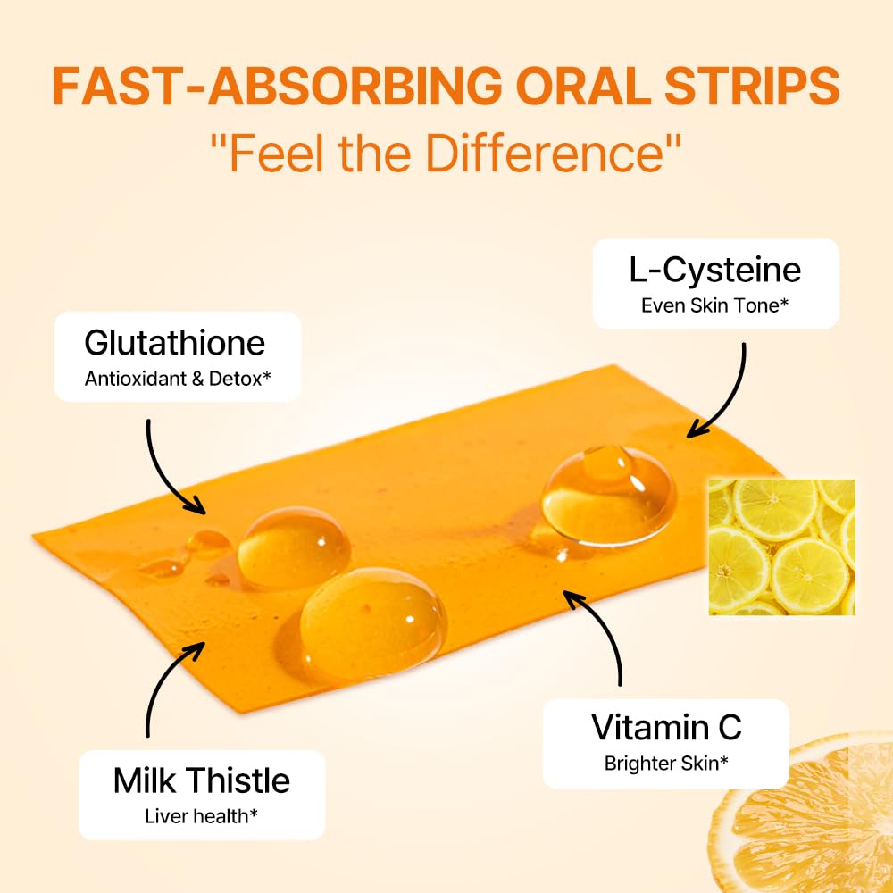ESTHER FORMULA Liposomal Glutathione Strips (30 ct) - Glutathione Direct, Antioxidant Support, Skin Brightening | Fast-Absorbing Oral Beauty Film | Korean Supplements | Made in USA