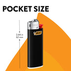 BIC Mini Pocket Lighters, Assorted Bright Colors, 50-Count Tray, Safe and Reliable Child-Resistant Lighters