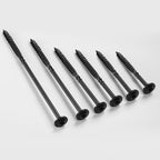 BNUOK Lag Screws #14 x 4 Inch, (1lb, 29pcs) Heavy Duty Construction Structural Exterior Wood Timber Screws, Torx Drive Washer Head Rust Resistant Black Epoxy Coated, with T30 Star Bit