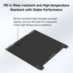 Creality K1 SE Build Plate Kit, K1C Flexible Spring Steel Bed Plate 235x235mm 3D Printer Platform Smooth Surface PEI Sheet Build Surface for K1/Ender 3 S1/3 V3 SE/3 V3 KE/3 V3(Without Magnetic Base)