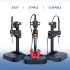 Vertical Heat Set Insert Tool Pressing Machine with 90W Soldering Iron, Heat Set Tips M2-M8, 30PCS Brass Nuts Threaded Inserts for 3D Printed Part