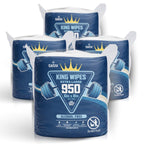 Tazza Gym Equip Wipes, 4 x 950 Count (3800 Total Wipes) - Durable, Pre-Saturated Gym Equipment & Surface Cleaning Wipes