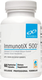 XYMOGEN ImmunotiX 500-500 mg of Wellmune Beta-Glucan for Daily Immune Support - Vegetarian, Non-GMO & Gluten-Free - 60 Capsules