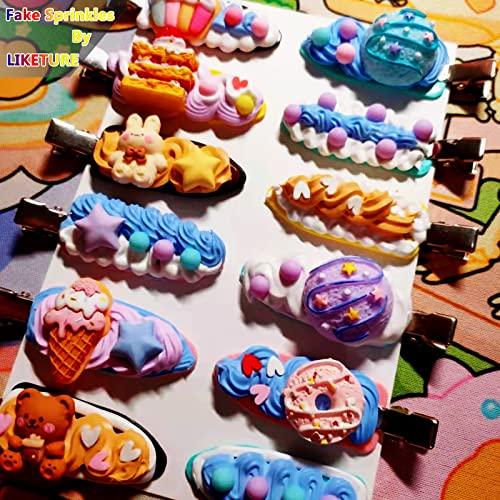 Fake Sprinkles 12 Jars 180g Polymer Clay Sprinkles Fake Candy Sprinkles Faux Sprinkle for Resin Slime Craft Plastic Sprinkle Nail Art Phone Case DIY Shaker Card Filler (12 Mixed Colors-180G)