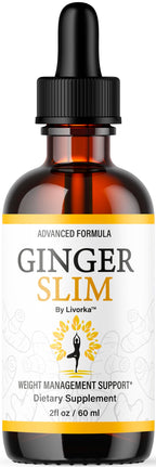 Ginger Slim Drops - Official GingerSlim Droppers Supplement Premium Formula, Ginger Slim All Natural Liquid Support Advanced Formula Healthy Drops Reviews, 1 Bottle for 1 Month