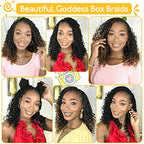 Fulcrum Goddess Box Braids Crochet Hair 12 Inch, 9 Packs Box Braids Crochet Hair for Women, Crochet Braids with Curly Ends (12Inch, 1B/30/613#)