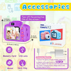 Seckton Upgraded Kids Selfie Camera, HD Digital Video Camera for Kid-Purple