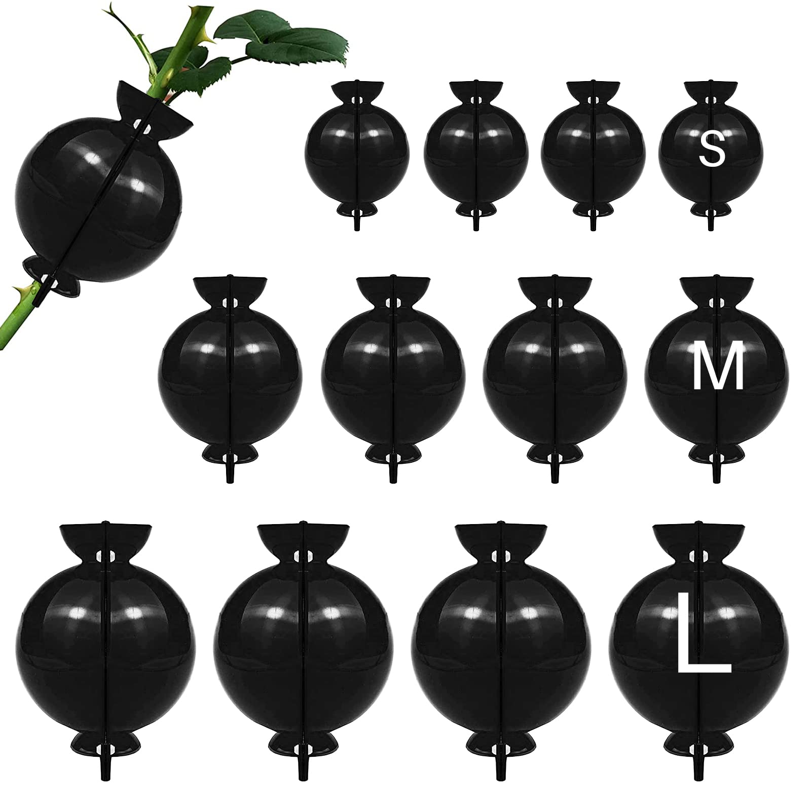 12PCS Reusable Air Layering Pods for Plant Rooting Growing Propagation Ball