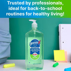 Germ-X Advanced Hand Sanitizer with Aloe and Vitamin E, 1 Liter, Less Drying Moisturizing Gel, No Rinse Formula, Pump Bottle