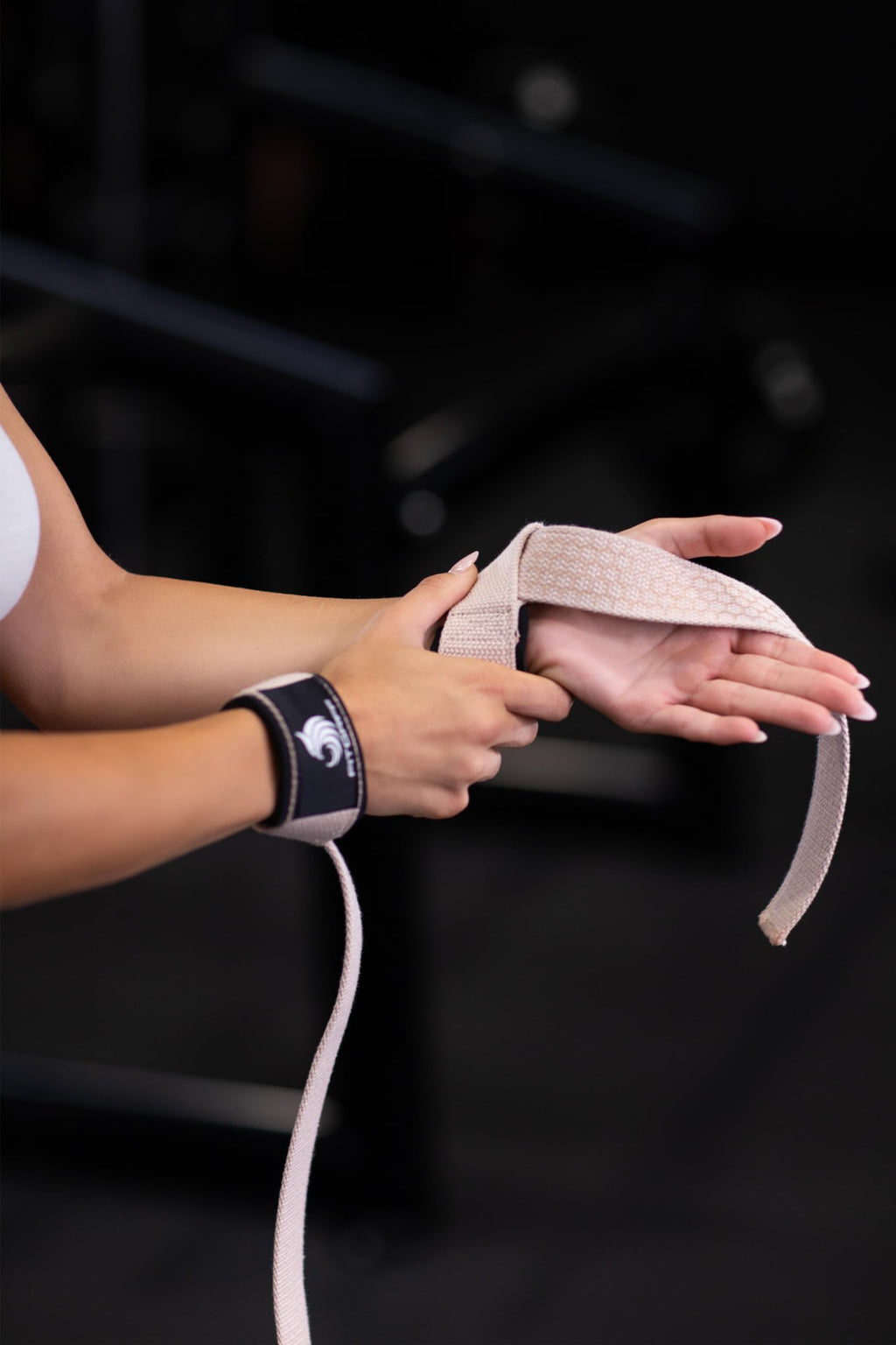 Fitgriff�� Lifting Wrist Straps for Weightlifting, Gym, Deadlift, Workout (Made of Premium Cotton & Padded) - Men & Women (XS, Blush Pink (Silicone-Grip))