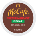 McCafe Premium Roast Decaf Coffee, Single Serve Keurig K-Cup Pods, Decaffeinated, 96 Count (4 Packs of 24)