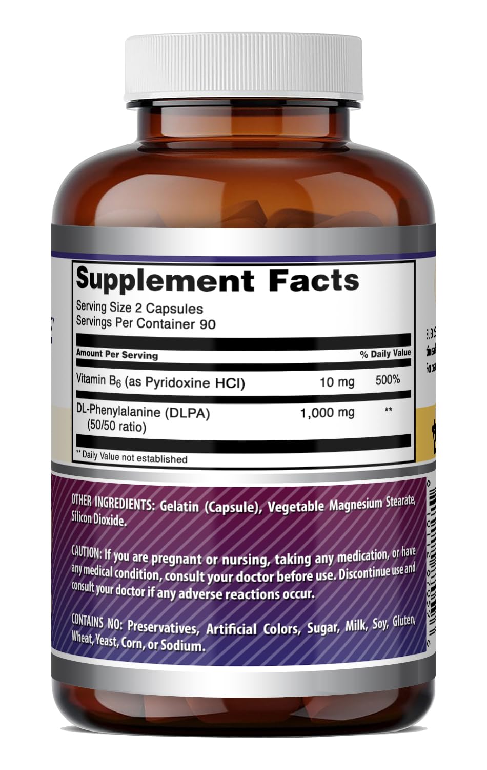Amazing Formulas DLPA Supplement | DL-Phenylalanine |1000 Mg | Capsules | Non-GMO | Gluten-Free | Made in USA (180 Count)