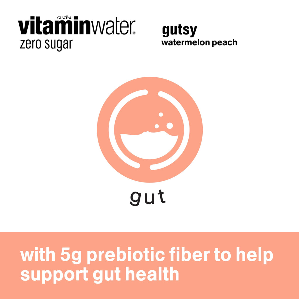 vitaminwater zero sugar gutsy Bottles, 20 fl oz, 12 Pack