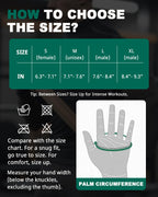 Trideer Workout Gloves for Men, Weight Lifting Gloves with Wrist Wrap Support, Full Palm Protection & Extra Grips for Weightlifting, Exercise, Cross Training, Fitness, Pull-up