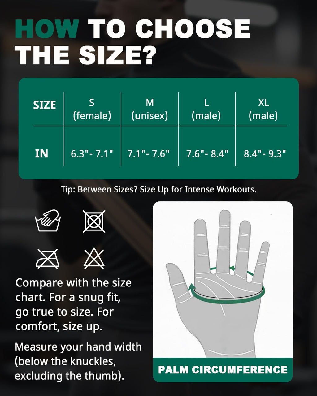 Trideer Workout Gloves for Men, Weight Lifting Gloves with Wrist Wrap Support, Full Palm Protection & Extra Grips for Weightlifting, Exercise, Cross Training, Fitness, Pull-up