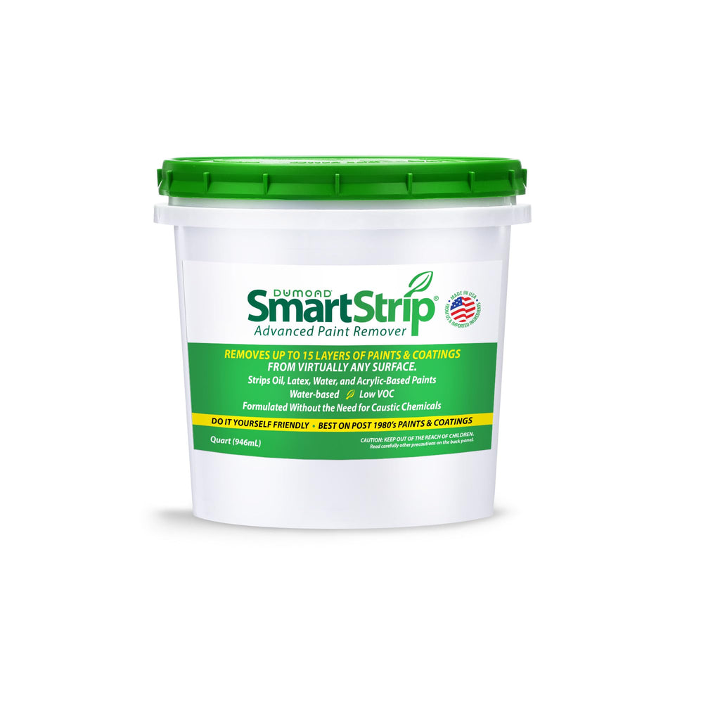 Smart Strip Advanced Paint Remover, For Removal of Acrylic, Latex, Oil & Water-Based Coatings, Non-Caustic Formula, Indoor/Outdoor, Contractor & DIY Friendly, 1 Quart