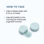 Recharge – Cognitive Performance, Mitochondrial Boost, Energy Production - Methylene Blue, NAD, PQQ | 60ct (1 Month Supply)