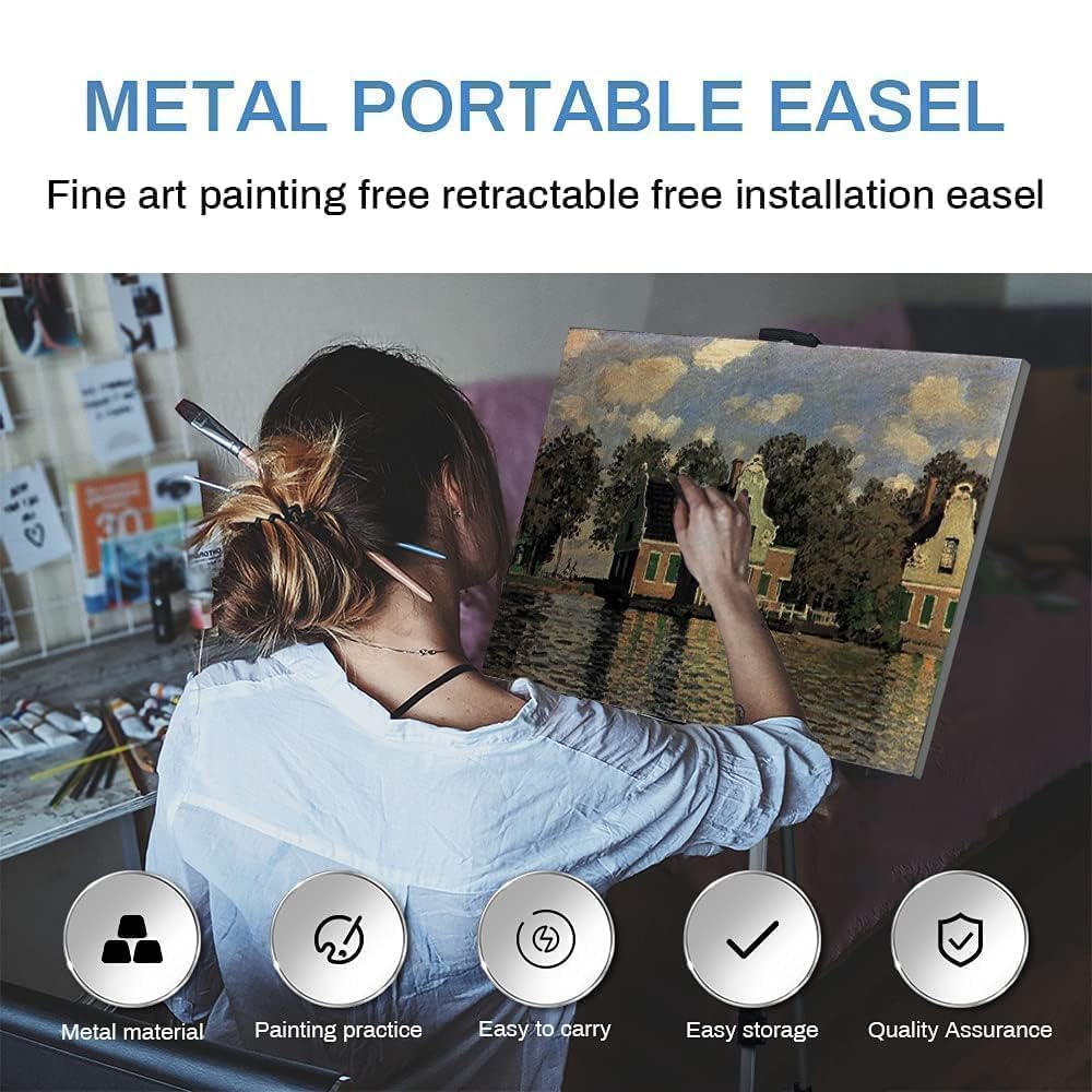 RRFTOK Easel Stand for Painting and Sign, Adjustable 17-66 Inch