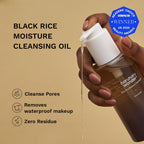 HARUHARU wonder Black Rice Moisture Cleansing Oil, 5.07 fl. oz