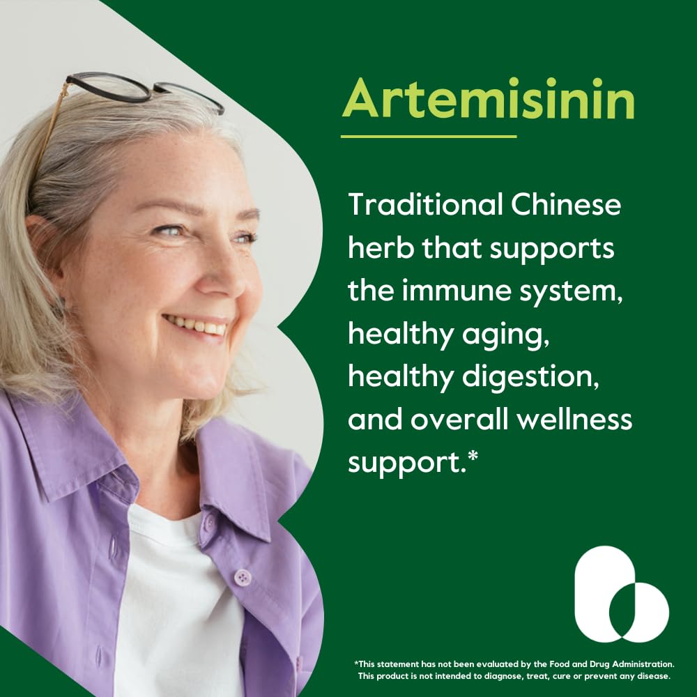 BESTVITE Artemisinin 100mg (240 Vegetarian Capsules) (2-Pack) - No Stearates - No Flow Agents - Vegan - Gluten Free - Non GMO