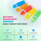 KILOSTEP Flower Toilet Gel Stamp, 60 Count Toilet Bowl Stamp Gel 5 Kinds Of Scent Toilet Bowl Cleaner