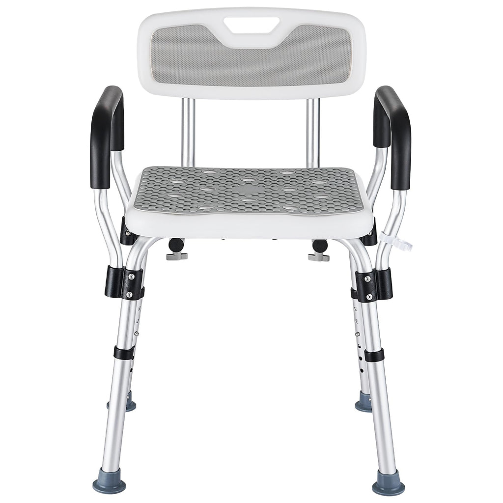 Shower Chair for Elderly and Disabled Inside Shower, Shower Seat for Inside Tub 450 LB Heavy Duty, Shower Chair with Arms and Back,Padded Handicap Bath Chairs for Seniors for Shower Stal