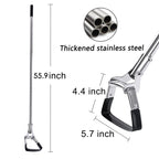 BARAYSTUS Garden Hoe 3-Height Adjustable - 55.9 Inch Long Handle Weeding Tool, Stainless Steel Heavy Duty Scuffle Hoe for Lawn,Yard & Vegetable Garden