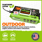Crocodile Cloth Outdoor Plant-Based Skin Safe Cleaning Wipes, 80 Count