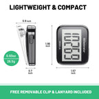 NESKLA 838 3D Pedometer for Walking, Simple Step Counter and Tracker with Large Digital Display, Removable Clip Lanyard, Accurately Track Steps for Men, Women, Kids, Adults, Seniors, Black