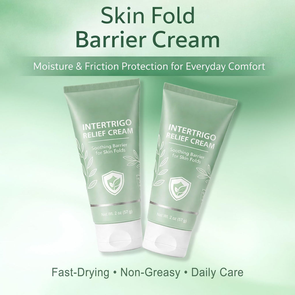 JINMAO Intertrigo Cream, Skin Fold Barrier Cream for Moisture & Friction Protection, Supports Skin Comfort, Fast-Drying Non-Greasy Formula for Friction-Prone Areas, 2 oz (57 g) (1)