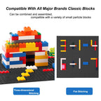 LVHERO Classic Baseplates Building Plates for Building Bricks 100% Compatible with All Major Brands-Baseplate, 10in x 10in, Pack of 8 (Black)