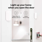 Aqara Zigbee Door and Window Sensor 3 Pack, Wireless Mini Contact Sensor, Home Automation, Requires Aqara Hub, Zigbee Connection, Kid Safety, Compatible with Apple HomeKit, Alexa, Works with IFTTT