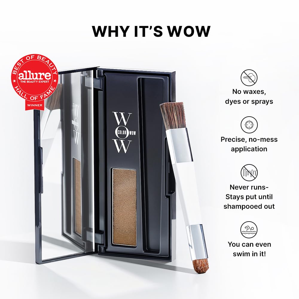 COLOR WOW Root Cover Up – Temporary Hair Color Touch-Up, Medium Brown