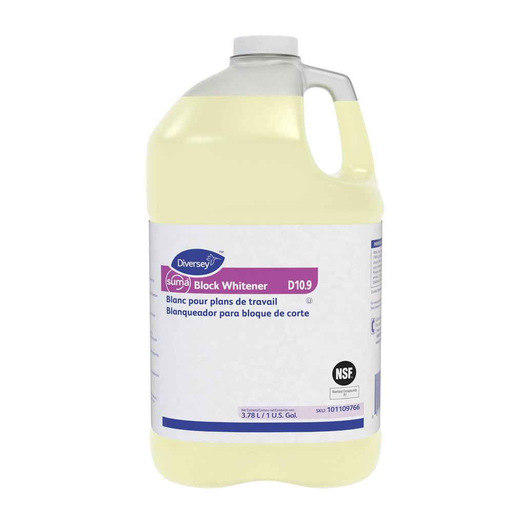 Diversey Suma Block Whitener D10.9, Cutting Board Cleaner, 1 Gal