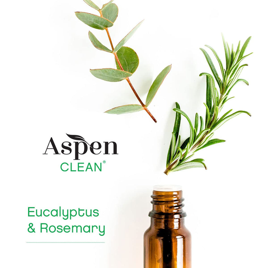 AspenClean | Laundry Pods | Eucalyptus and Rosemary | Clean Detergent for Sensitive Skin | Zero Plastic | Non - Toxic | 100% Natural | EWG Verified - 36 Count