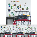 RoomMates RMK5366SCS Minecraft Characters Peel and Stick Wall Decals (Pack of 4)