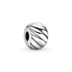 PANDORA Polished Feathered Clip Charm - Bracelet Charm for PANDORA Moments Bracelets - Stunning Women's Jewelry - Gift for Women in Your Life - Made with Sterling Silver - With Gift Box