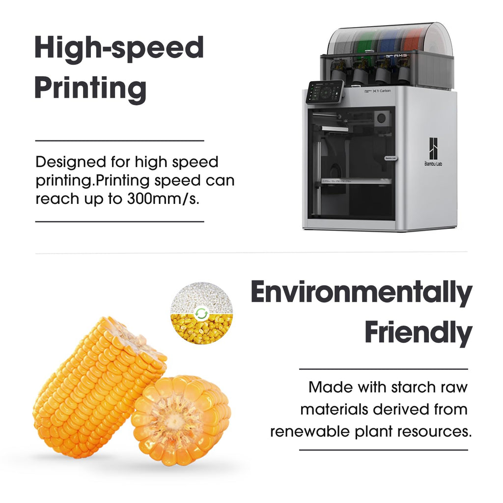 eSUN High Speed PLA+ Filament 1.75mm, 3D Printer Filament Speedy PLA Plus for Fast Printing, 1KG per Spool, 2 Spools 3D Printing Filament, Fire Engine Red